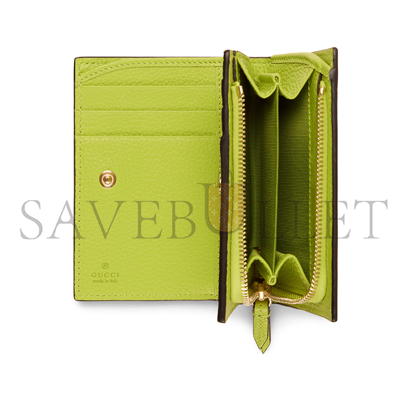 GUCCI BI-COLOR GG MARMONT SMALL WALLET ‎841360 (11*8.5*3cm)
